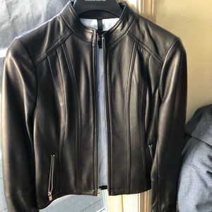 Black Rivet Leather Jacket